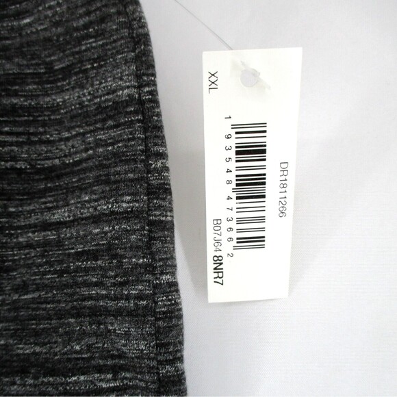 XXL Daily Ritual Womens Terry Cotton Modal Drawstring Sweatshirt Skirt Charcoal - Picture 6 of 6